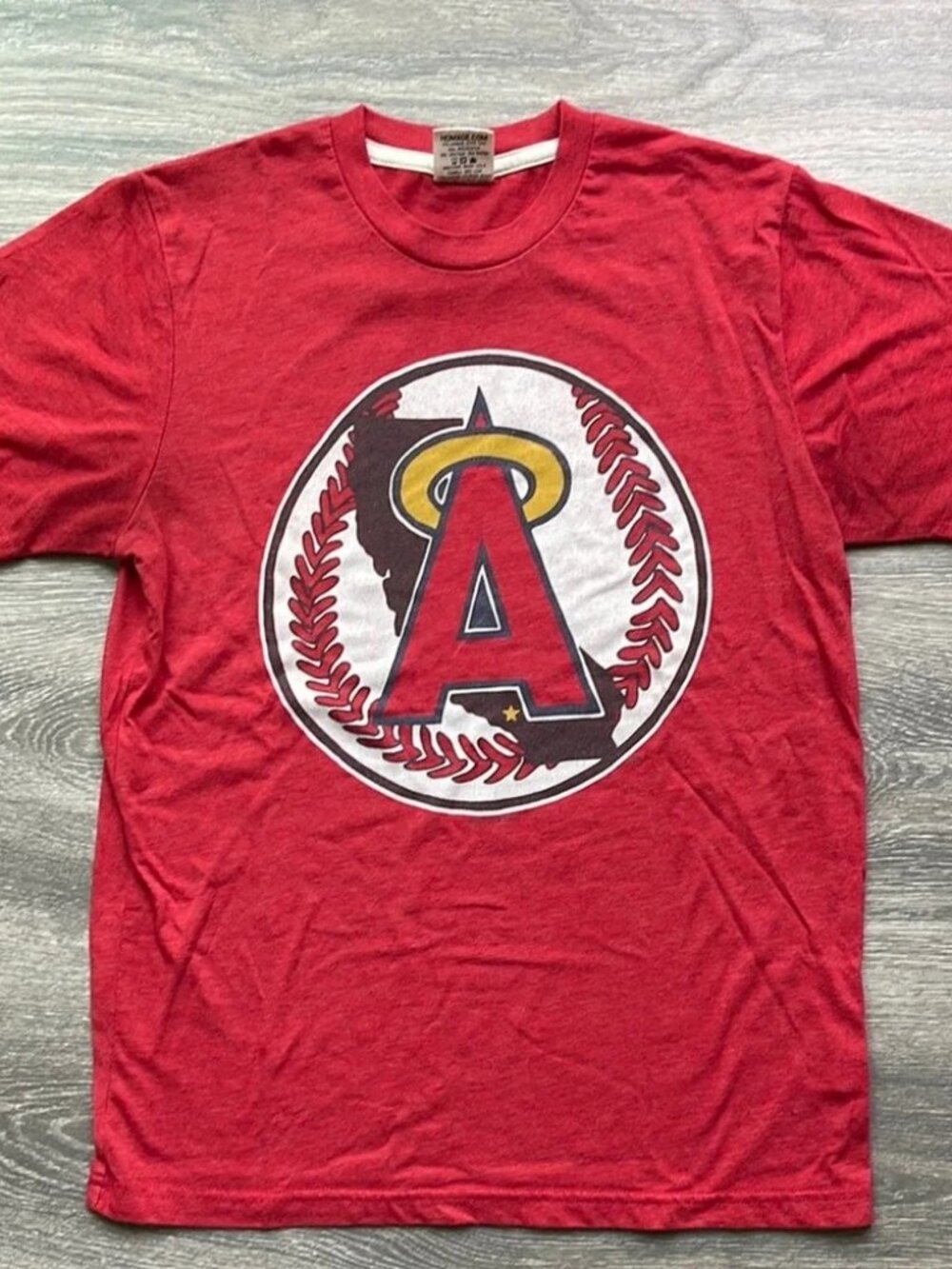 Homage Los Angeles Angels '86 T-Shirt, red